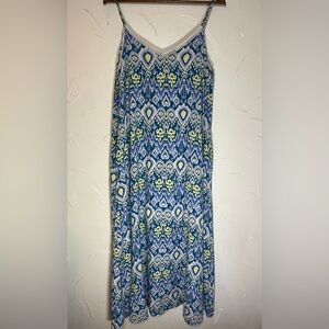 Emily Wonder Boutique Aztec Maxi Sleeveless Dress SZ Large